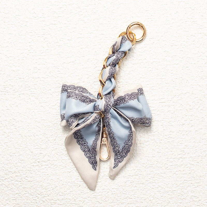 Bolsa de cadena de extensión bolsa de nudo de arco con bolsa de cadena colgante correa de cadena DIY bolsa cadena ajustable hombro alargado axila