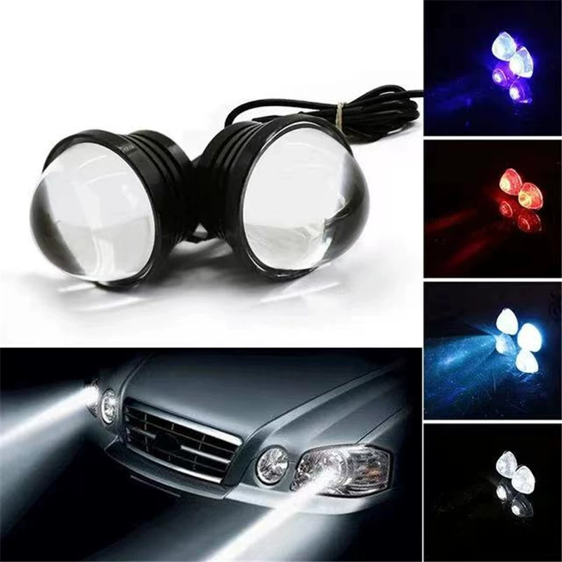 Автомобильный светодиодный свет Орлиного глаза дальнего света 5 Вт Высокая мощность вспышка рыбий глаз мотоцикл контратаки свет универсальный дневной ходовой свет
