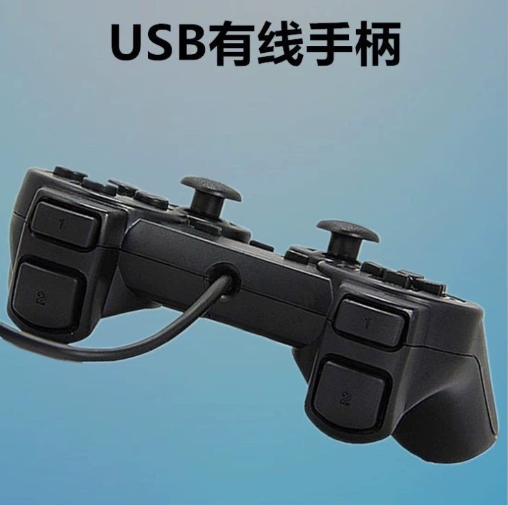 Геймпад в форме PS2 208USB проводной контроллер для ПК, аркадный игровой контроллер для приставки