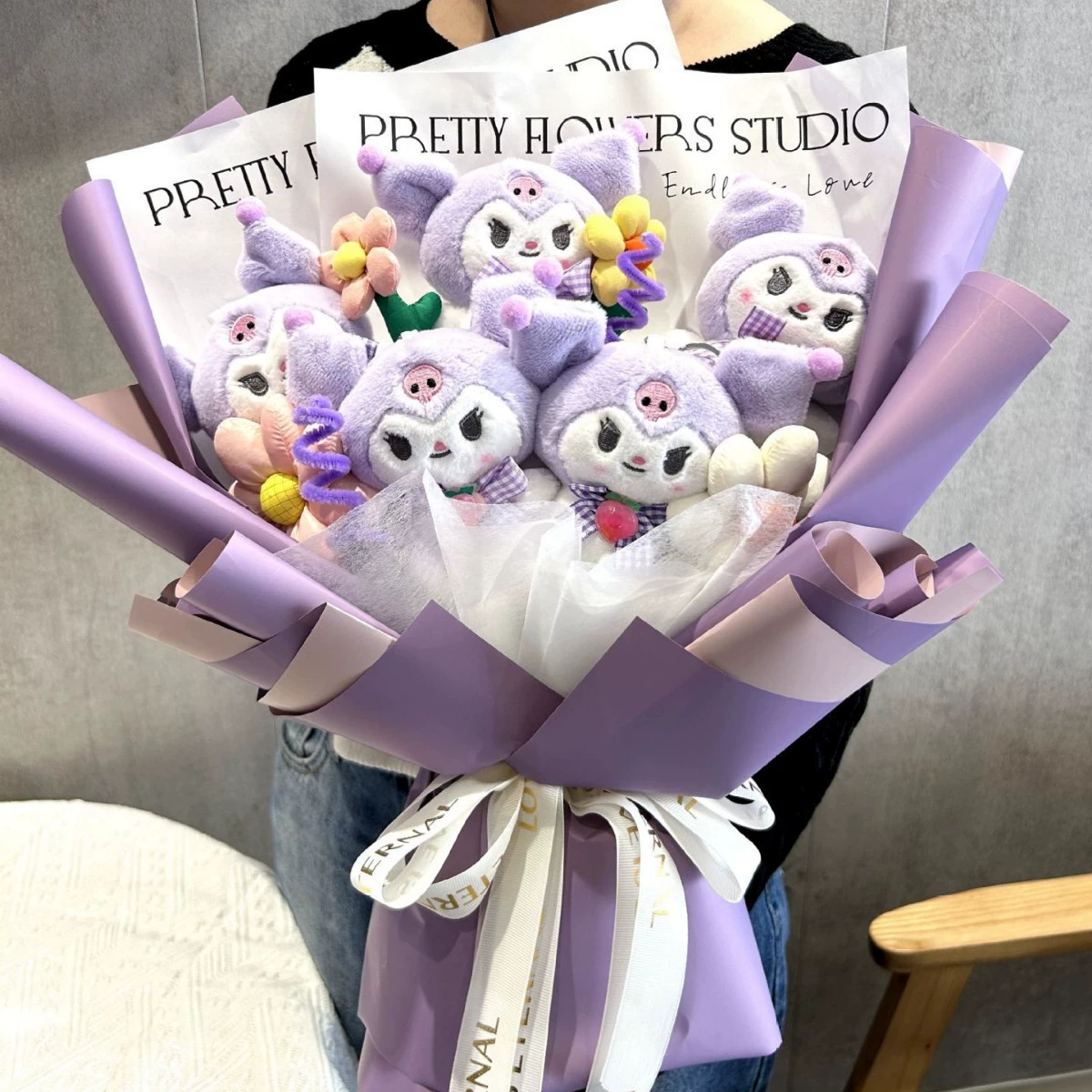 Sanrio, кукла, подарок на день рождения, букет
