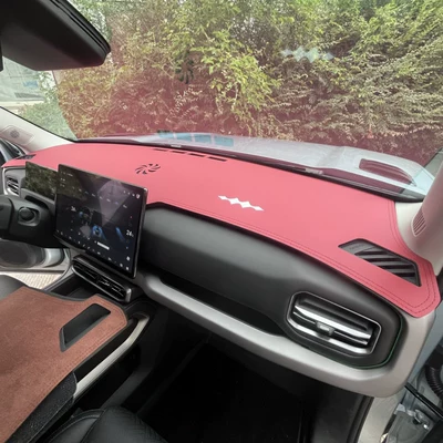 Günəş əleyhinə siperlik Dashboard Light-Proof Mat, Car Center - titanium-3-burgundy-with-embroidery