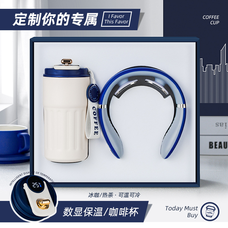 Regalos de negocios corporativos masajeador cargador caja de regalo logotipo personalizado para enviar a los clientes regalos de acompañantes de actividades del personal