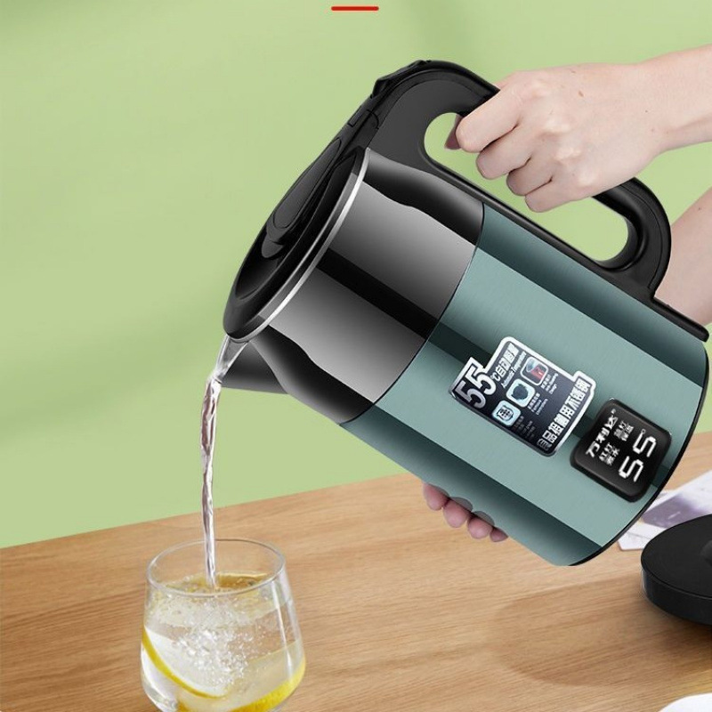 Hervidor de agua de aislamiento térmico grueso doméstico duradero hervidor de agua de gran capacidad con apagado automático y temperatura constante