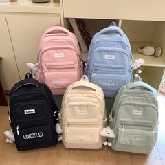 日本韓国版中学生かわいいランドセル女性軽量フォレストスタイルコントラストカラー高校生バックパック大容量バックパック