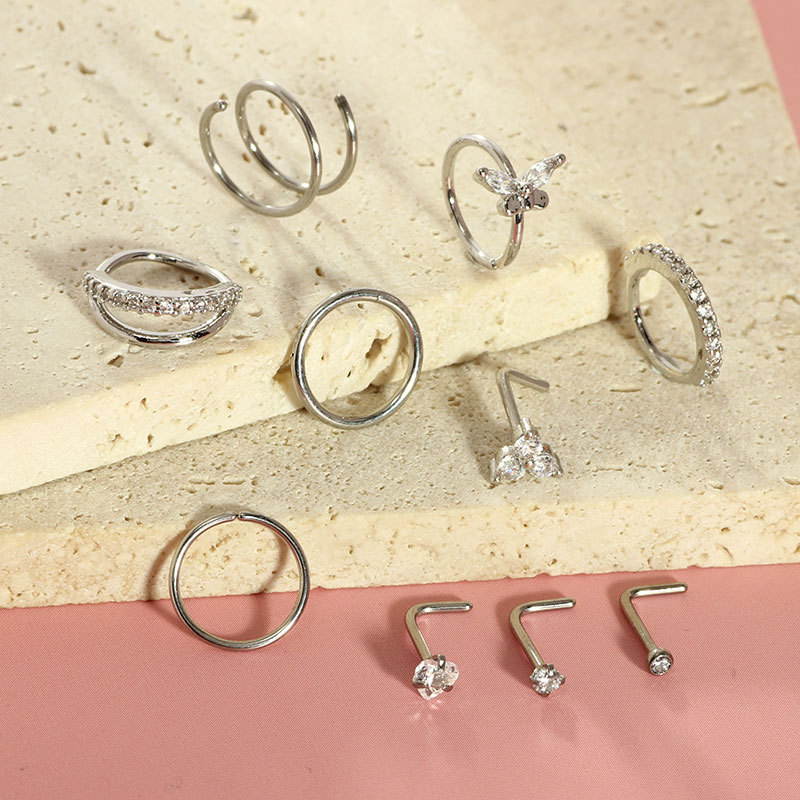Labret piercing jewelry detail image