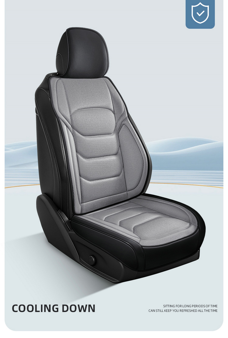 2026 New Model All-Season Universal Hot-pressed Leather with Honeycomb Mesh Multi-Piece Car Seat Cover Set