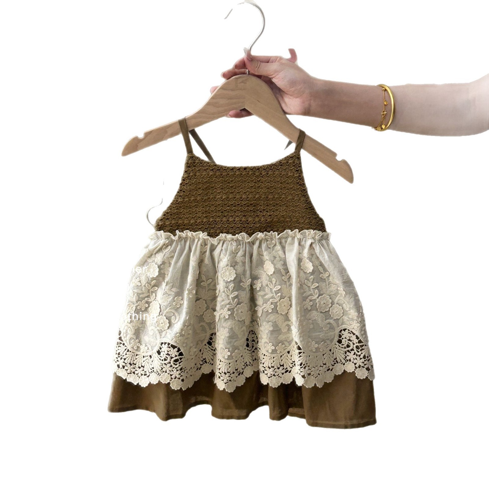 Xianning Seven Cute Ballet Bowknot Chaleco Vestido de niña de estilo occidental Verano 24 Falda de princesa para niña