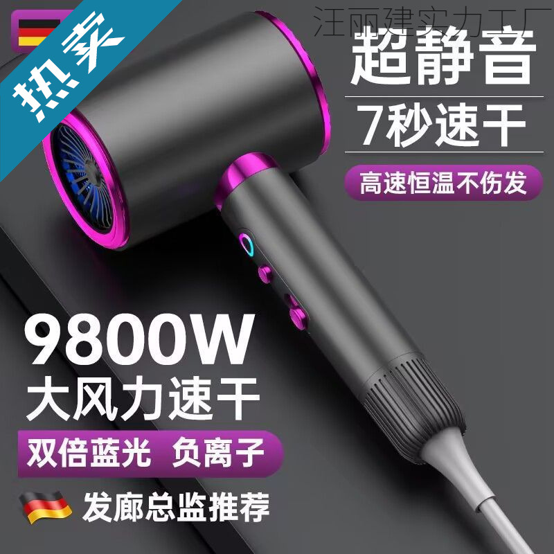 New High-Speed, High-Wind, Silent Negative Ion Hair Dryer, Household Student-Specific High-Speed Hair Dryer