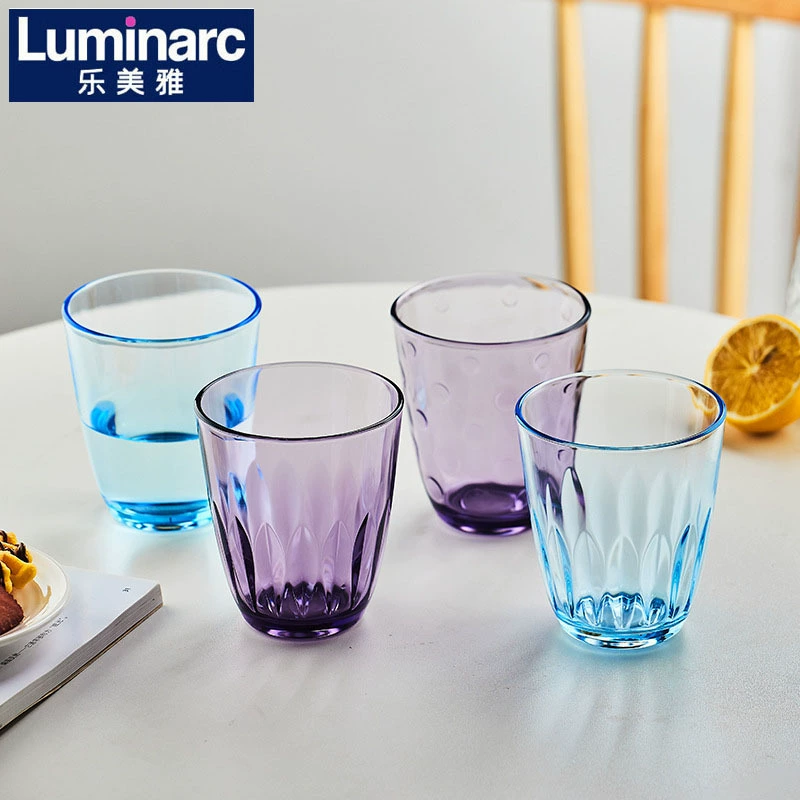 Стакан воды Bowle Luminarc для дома, ресторана, отеля, прямой формы, со снятием отпечатков и закалённое стекло