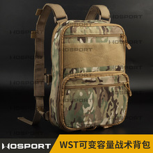WoSporT厂家直销 WST可变容量战术背包轻量化MOLLE系统外挂包迷彩