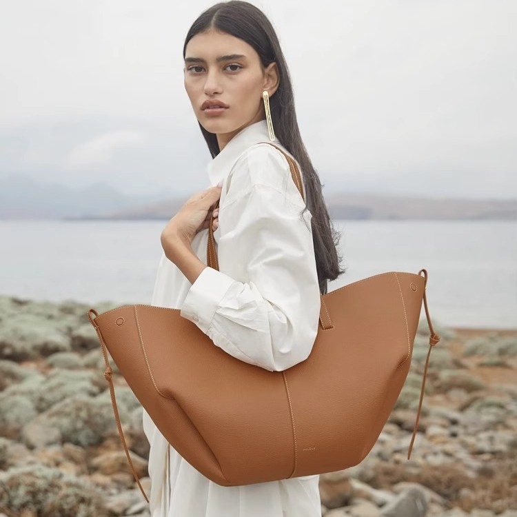 Capacious one-shoulder bag