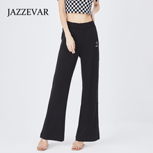 微喇裤女春秋新款韩版时尚显瘦垂感喇叭拖地裤高腰百搭休闲裤