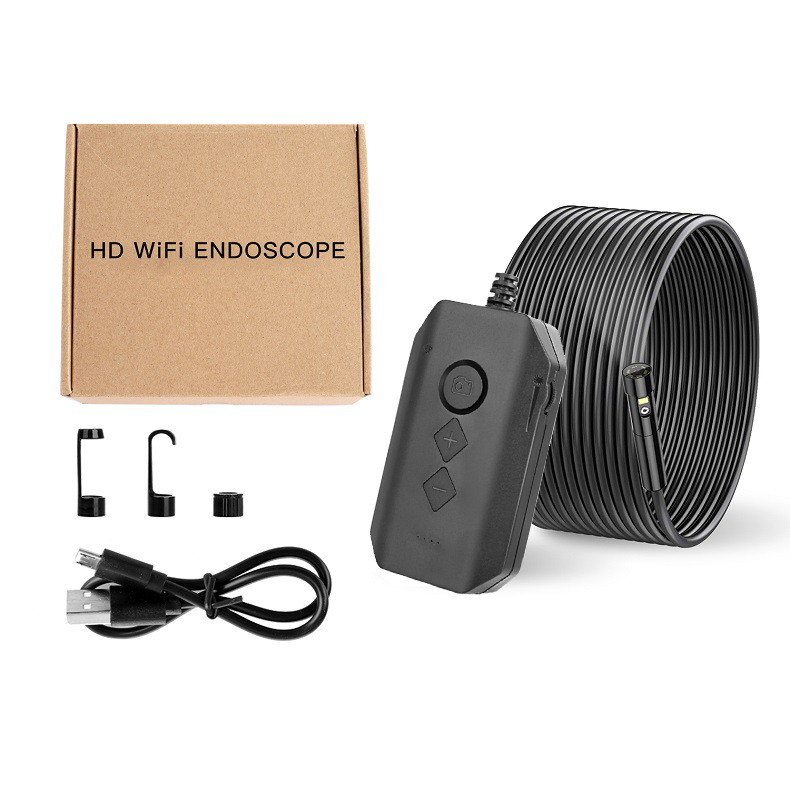 WiFi Endoscope Industrial Household High Definition Dual Lens Triple Zoom Camera Pipe Waterproof Detection Camera