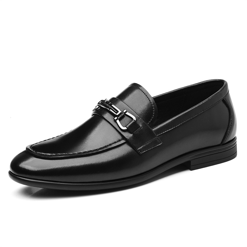 Heren instappers van leer met bit formele zakelijke schoenen_voghion.com