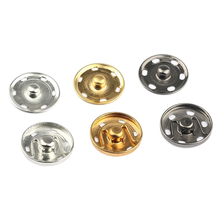 Fabricante venta al por mayor metal hebilla oculta cobre botón a presión/botón metal hebilla invisible abrigo trench abrigo suéter botón en stock