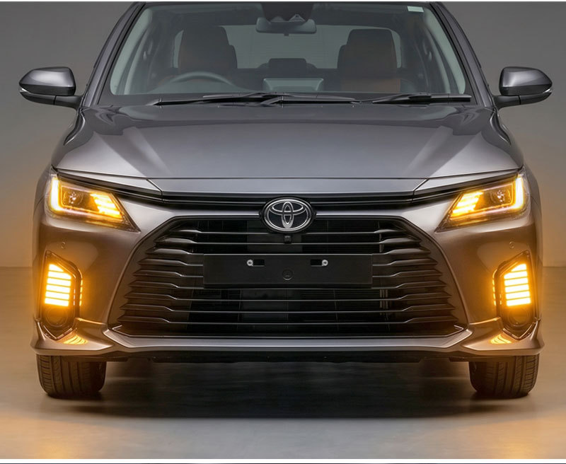 Suitable for 22-24 Models of Toyota Yaris Daytime Running Lights Modified to Led Front Fog Lights Toyota Yaris Ativ