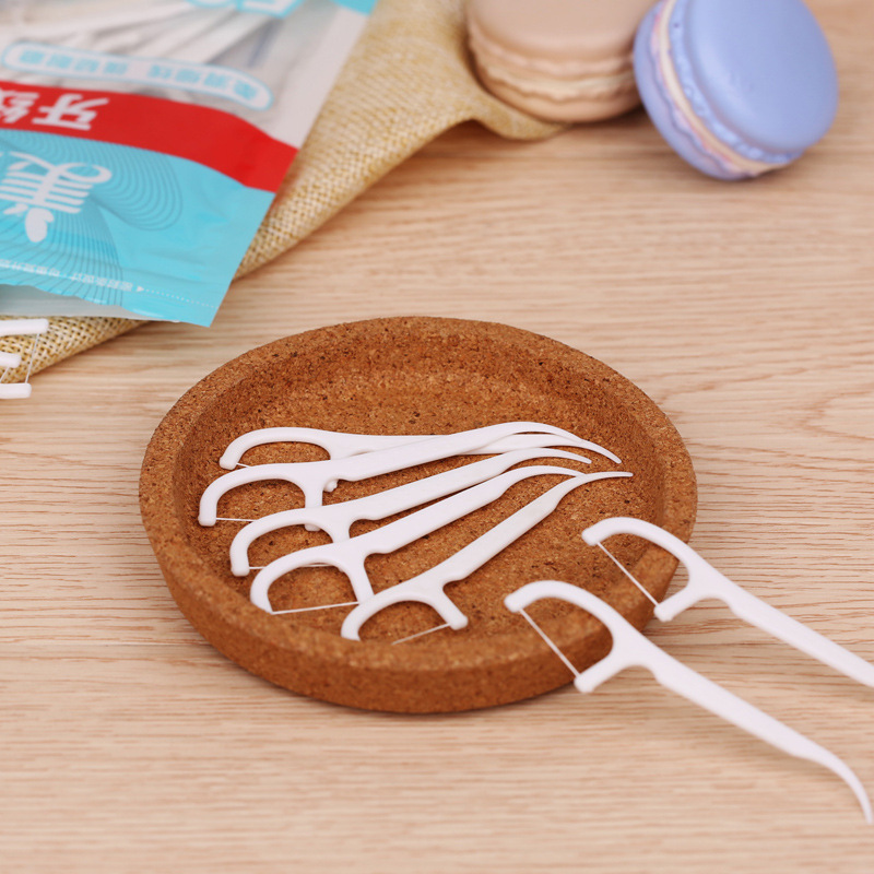 美麗雅袋裝牙線棒家庭裝牙籤線剔牙線工具便攜一次性剔牙百貨批發