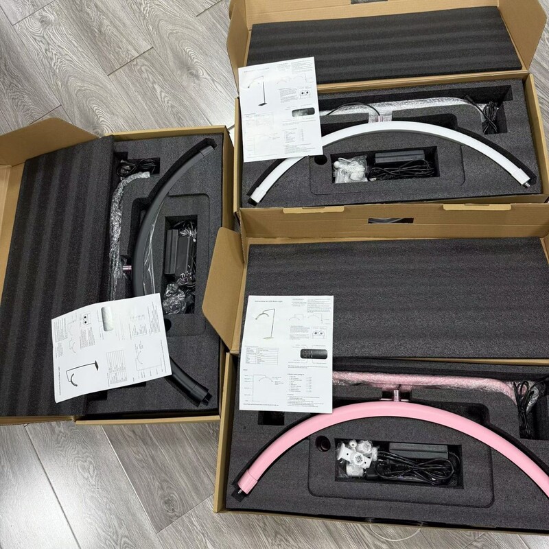 M8X Half Moon Eyelash Lamp Beauty Makeup Light Full Light Fill Light Moon Lamp Half Moon Photography Stand Fill Light