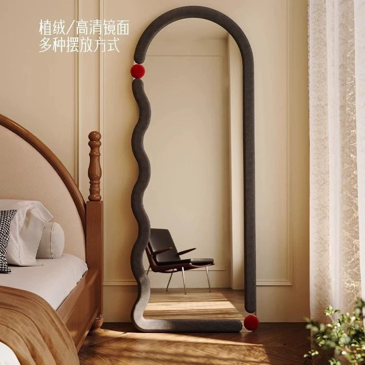 Итальянский продвинутый старовеклассное зеркало от пола до потолка зеркало для девочек настенное зеркало для спальни сетка для примерки дизайн Meida