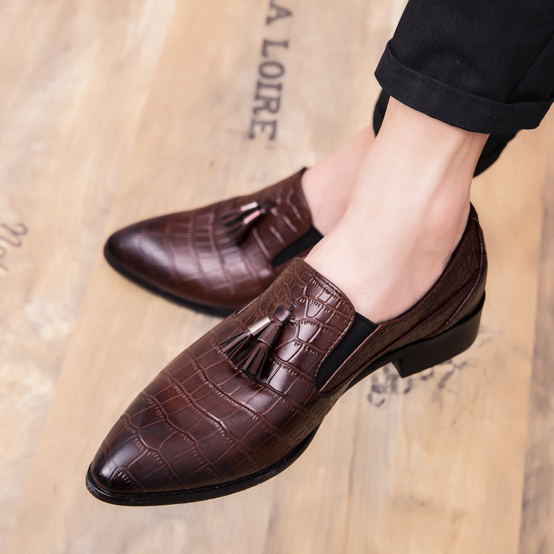 Zapatos de cuero transfronterizos de primavera transpirables, zapatos de cuero de estilo inglés, zapatos de negocios casuales, zapatos de cuero de tendencia, zapatos para hombres image 8