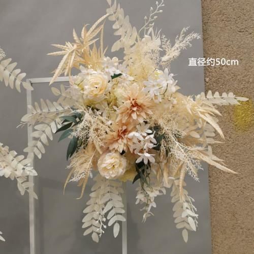 婚庆仿真花道具仿真路引花背景架拐角花铁艺几何屏风挂花橱窗酒店|undefined