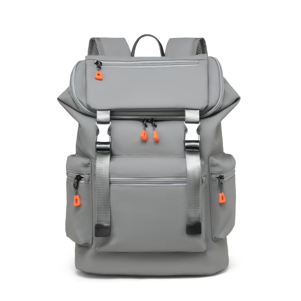 New Men's Travel Backpack, Multifunctional Business Computer Bag, High-End Outdoor Leisure Solid Color Commuter Backpack