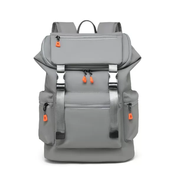 New Men's Travel Backpack, Multifunctional Business Computer Bag, High-End Outdoor Leisure Solid Color Commuter Backpack