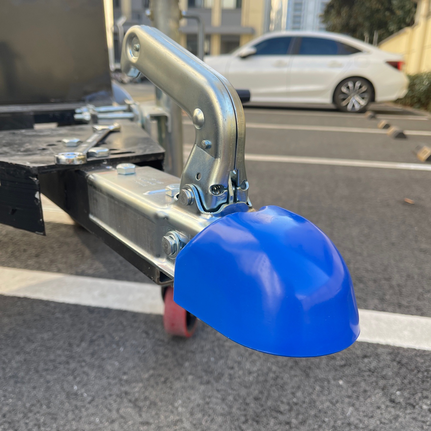 Cross-Border Hot-Selling Trailer Rv Modification Accessories Connector Ball Cover Protective Cover Plastic Red Hat Cover Modification Parts