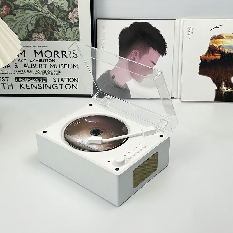 ポータブル充電cd機レトロbluetooth音楽ディスクプレーヤー家庭用プレゼントスピーカーのアルバムプレーヤー|undefined