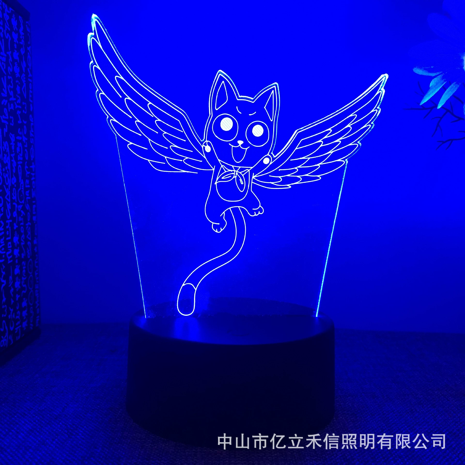 Гибридный 3D ночной светильник Fairy Tail Ailusa USB сенсорный цветной пульт ДУ LED креативная настольная лампа подарок