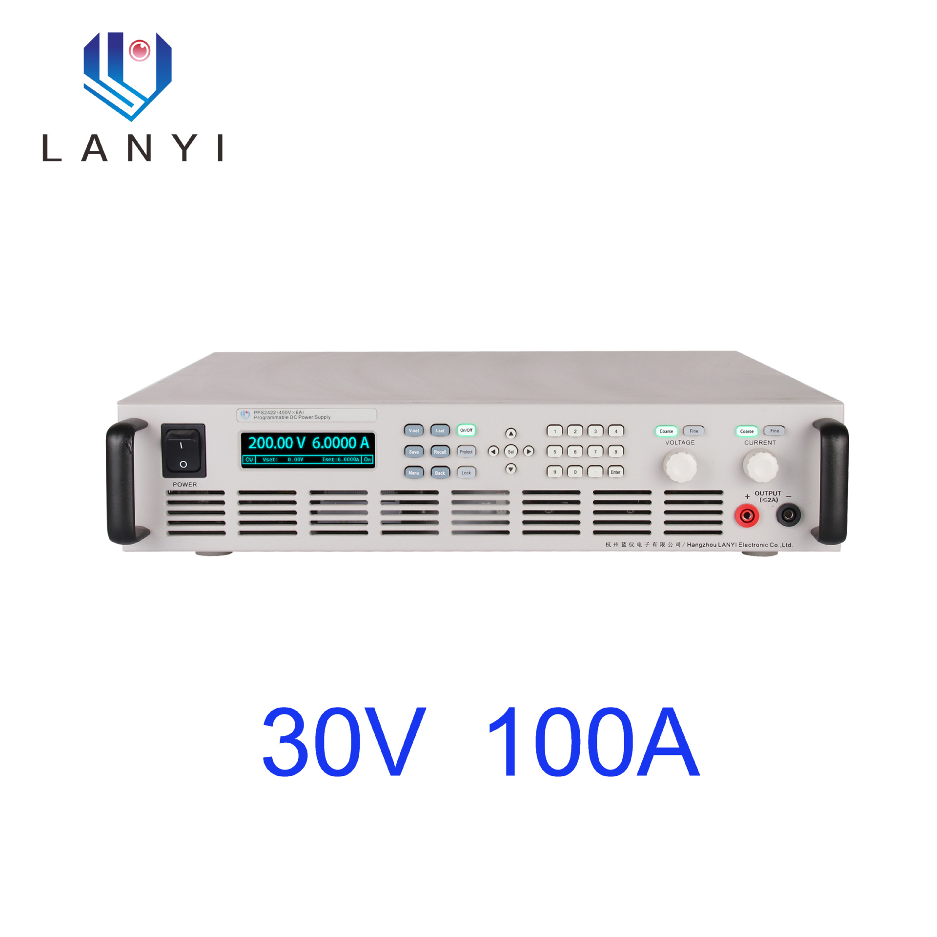蓝仪PPS30系列3000W大功率可编程直流电源30V100A 60V50A 500V6A