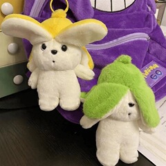 漫画バナナ犬ぬいぐるみストラップかわいい子犬人形4インチ人形つかみ人形プレゼント