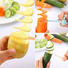神奇蔬菜卷花器創意懶人螺旋切黃瓜神器旋風土豆切片器旋轉薯塔刀