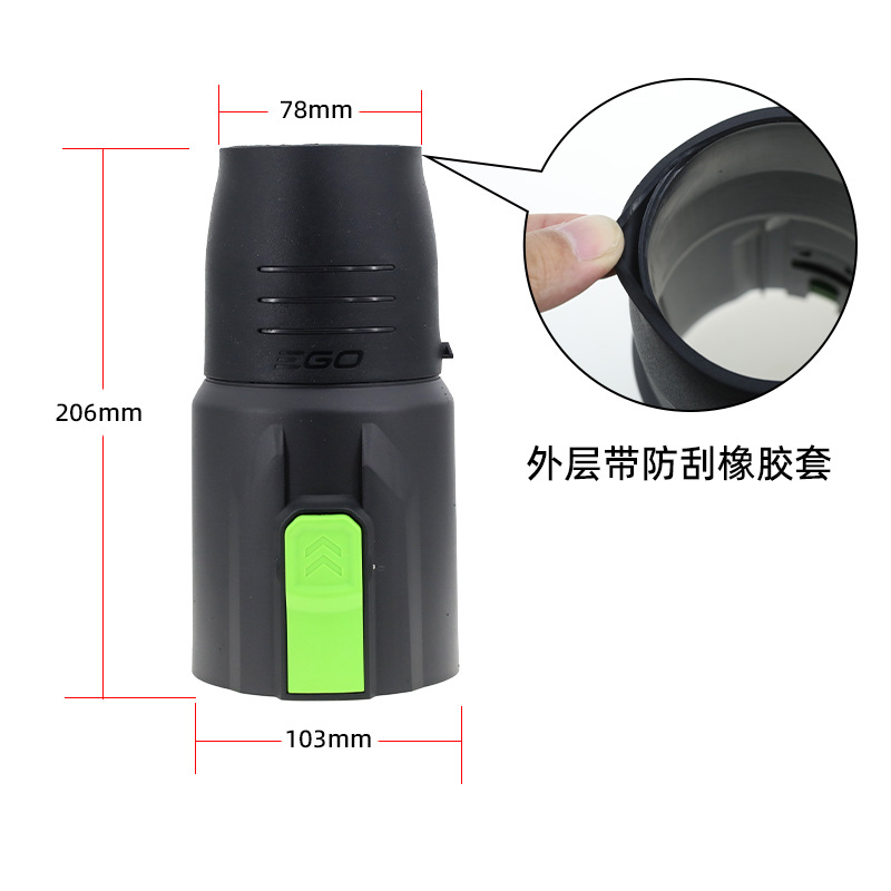 Ego secador de pelo boquilla de aire Accesorios de salida de aire tubo corto conducto de aire adecuado para lb5300 de alta velocidad anidación soplador