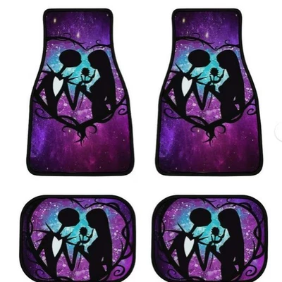 Bedside Blanket Living Room Full – Avtomobil döşəmə paspasları - full-diamond-couple-skull-imitation-cashmere-4060cm-single-pack
