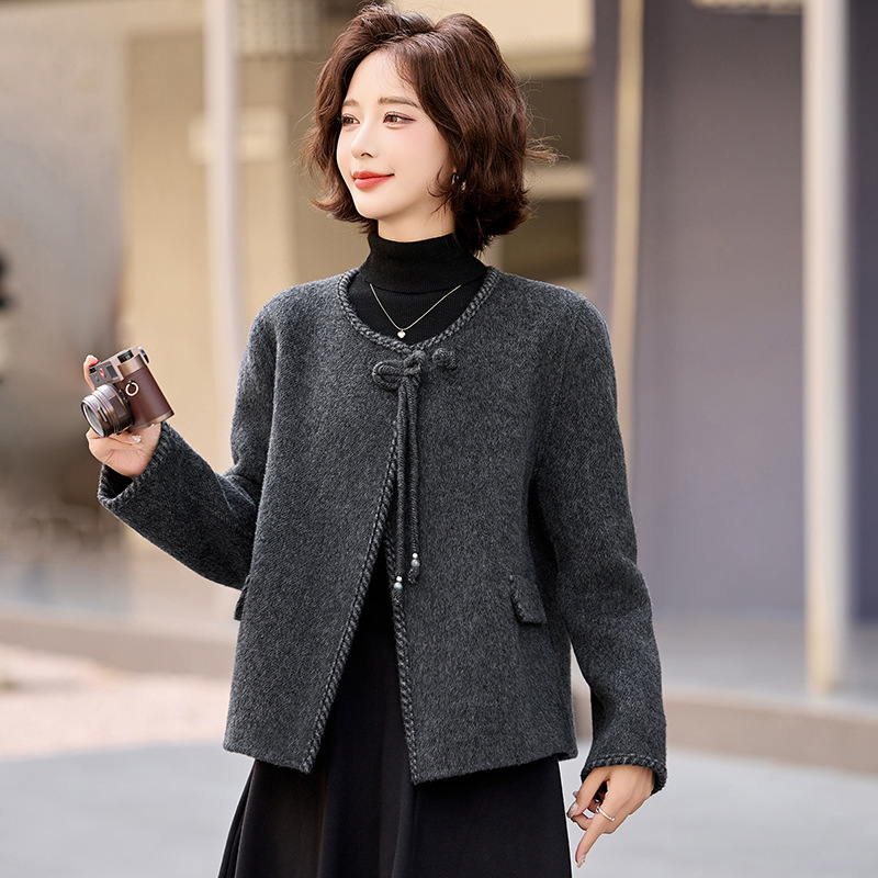 Short Double-sided Wool Coat Women's 2025 Spring and Autumn New Double-sided Wool Coat Coat Elegant Lady