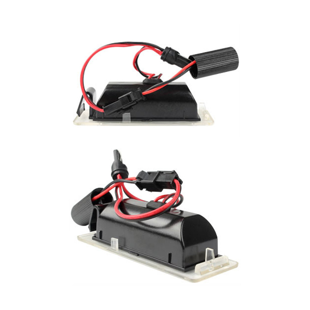10-14 license plate lights, 18 LEDs, suitable for Opel Corsa, white light, black frame, 2 pieces per set, drop shipping available for cross-border sales