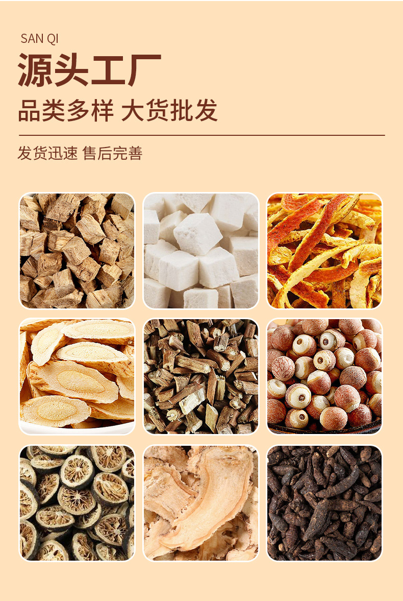 San Qi Notoginseng Root Tian Qi Whole Dried Roots Yunnan Wenshan 500g Bag Culinary Herbal Use in use