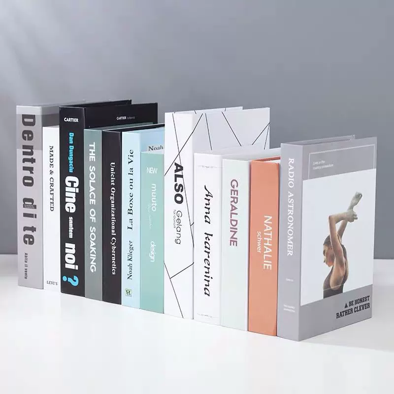 Реалистичные современные украшения, брендовая книжная полка для гостиной, простой и элегантный дизайн, скандинавский стиль