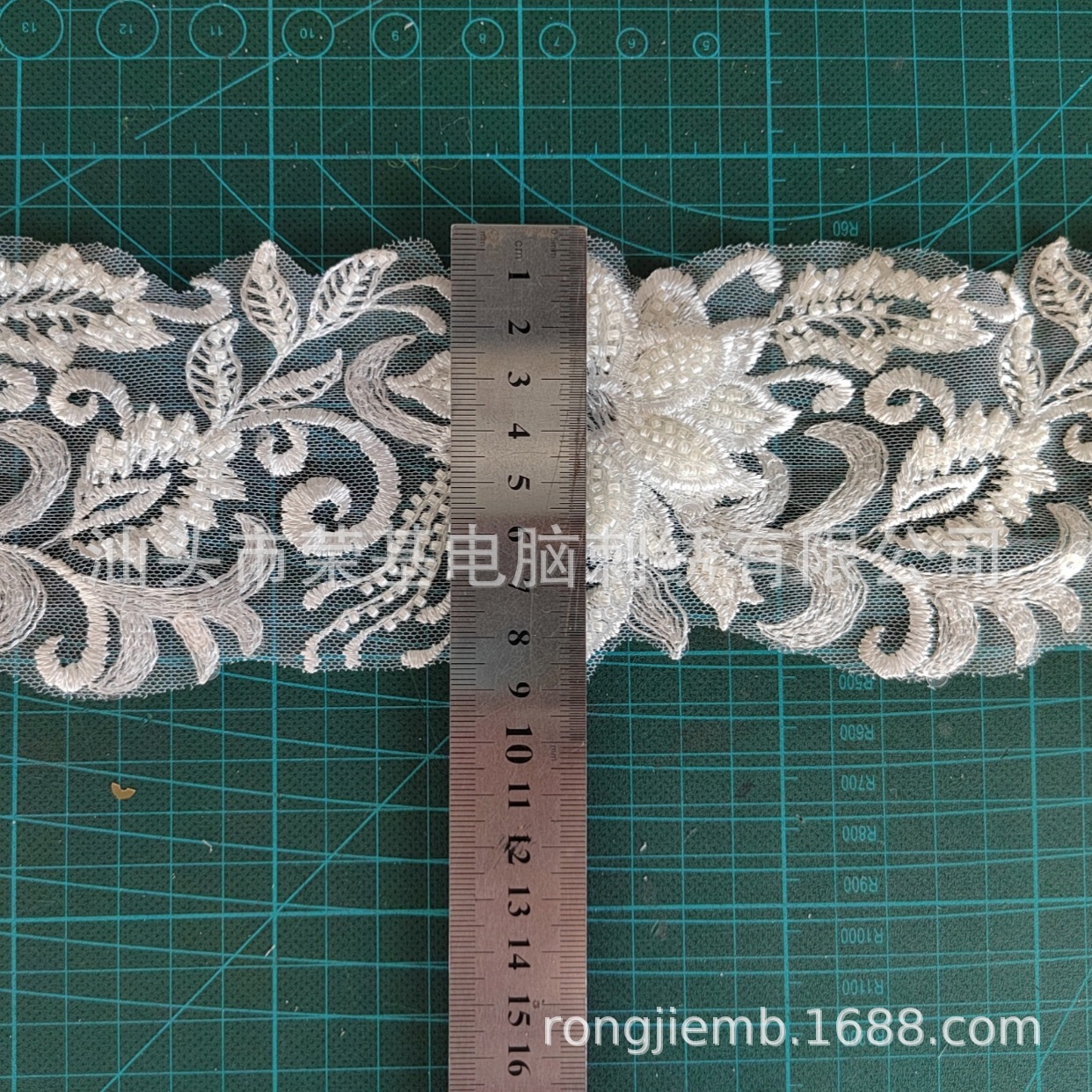 珠绣亮片花边条码 珠片绣