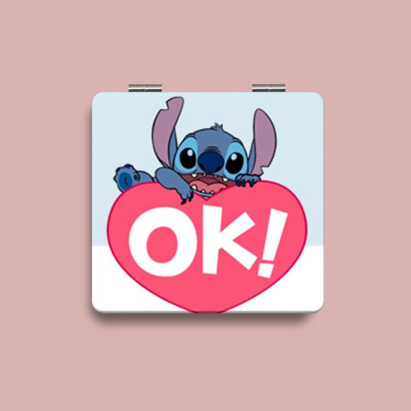 Lindo espejo pequeño Sanrio Kulomi espejo de maquillaje portátil de alto valor espejo de maquillaje portátil dormitorio de estudiantes espejo de maquillaje plegable