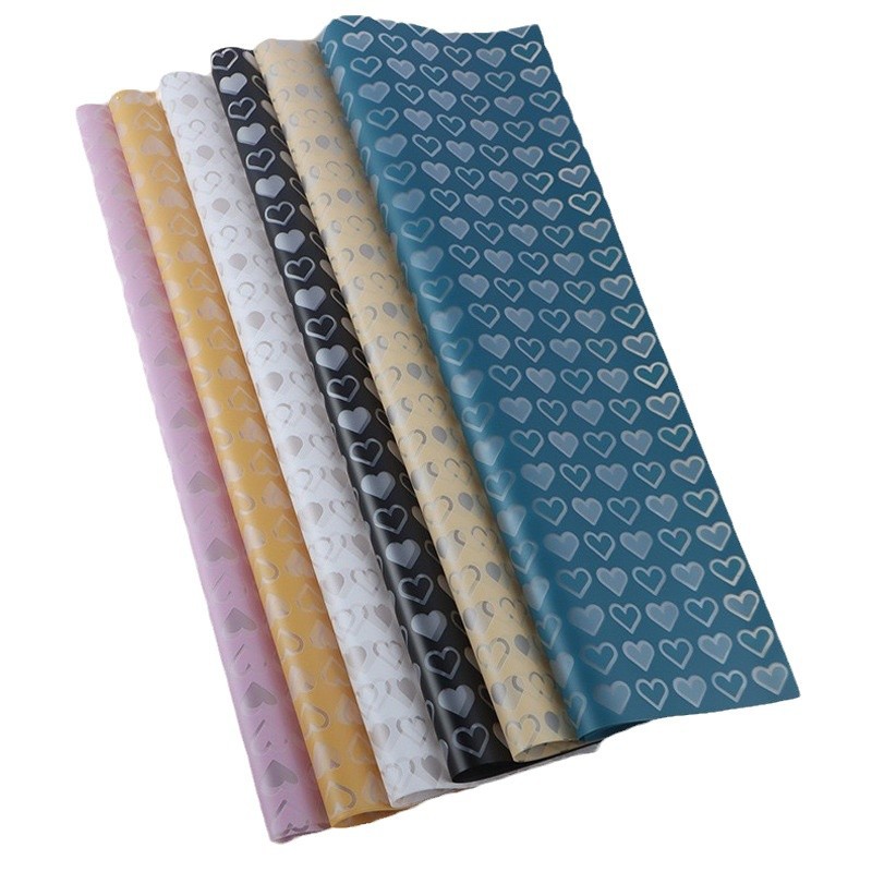 Li Zhi Ran agua de niebla pequeña cara de amor papel de embalaje de flores papel de niebla papel Han Su papel de embalaje de ramo