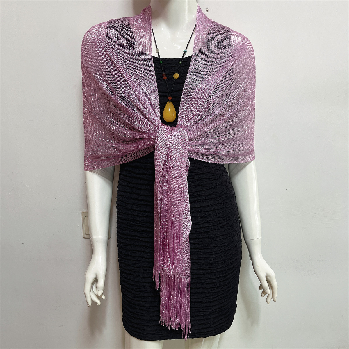 Women's Fashion Solid Color Polyester Tassel Shawls display picture 223