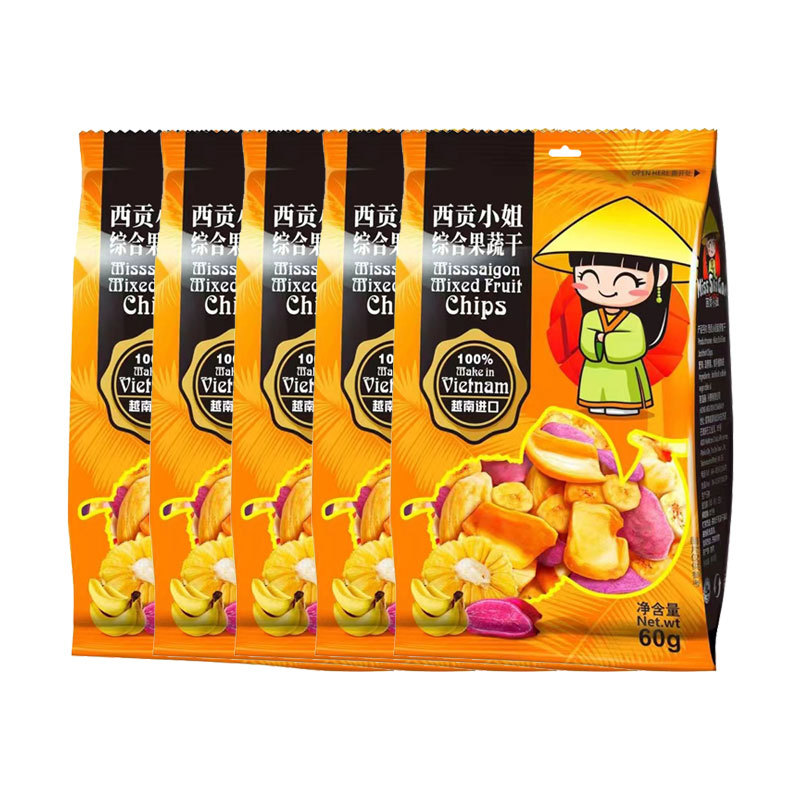 [5 bags*60g] Comprehensive dried fruits and vegetables*5 bags.