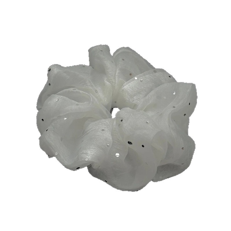 Extra-großes Pailletten Haargummi Aus Mesh Elastisches Haarband_voghion.com