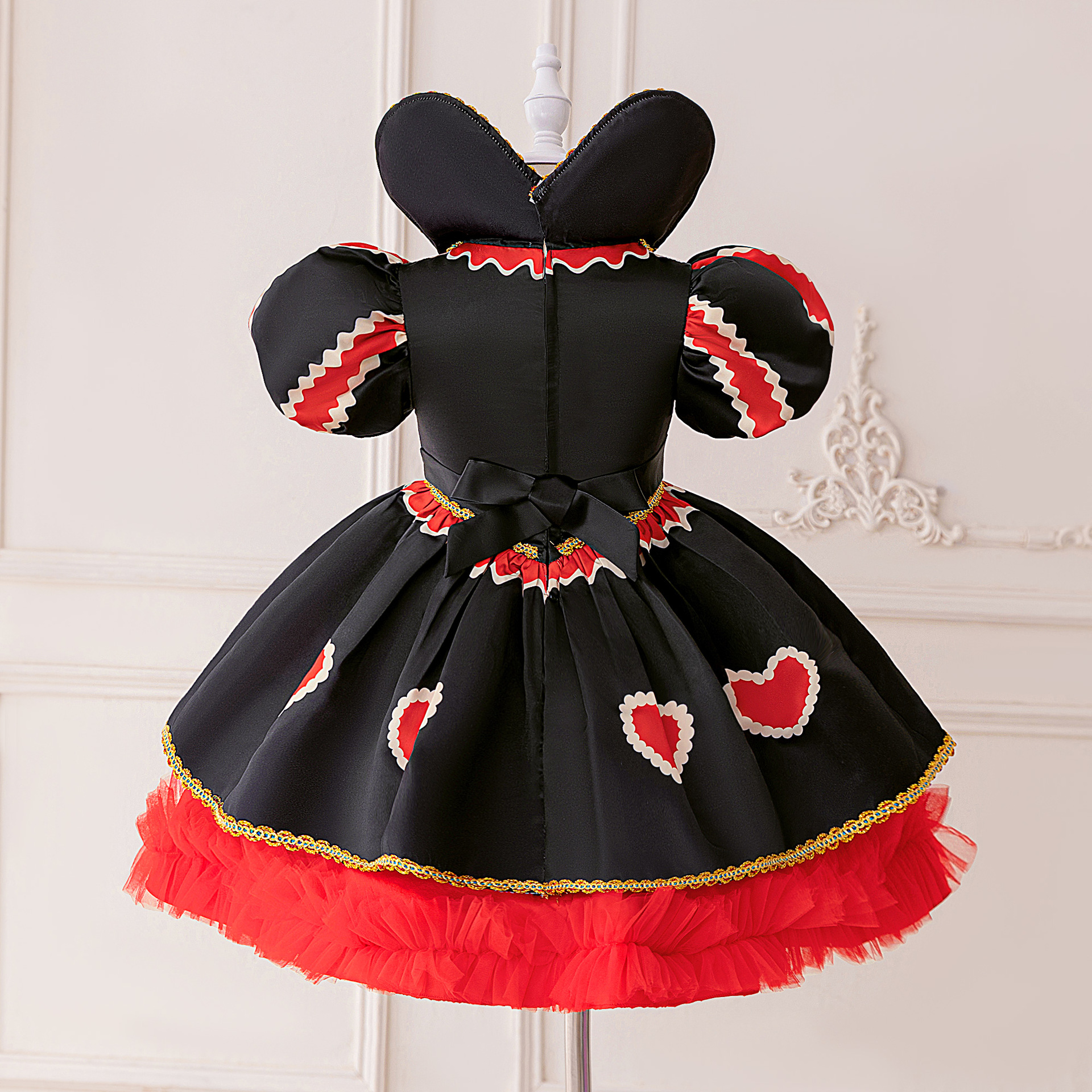 Halloween Heart Queen Chicken Chicken Collar Princesa Ropa de Niños Ropa de Niñas Ropa de Cos image 4