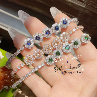 �͹Ųʌ��G�⾧��ʯ �OӋ��Sisi �18K�� Ħ��ʯ�߼����ʯ���Ů