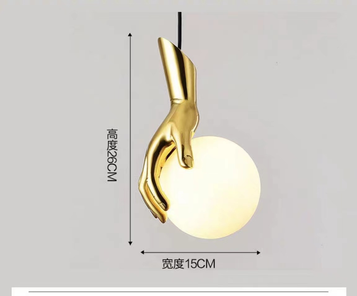 Sala de estar red roja lámpara de cabeza nórdica moderna lámpara de cama de brazo dorado personalidad cama de lámpara de pared hotel