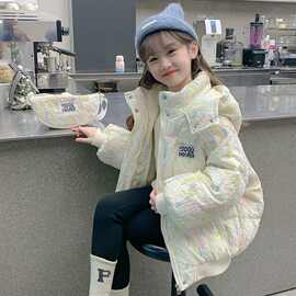 女童棉服冬装2025新款洋气儿童冬季棉衣保暖加厚棉袄外套韩版