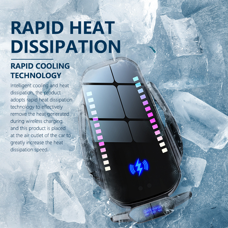 車載手機支架智能律動無線充電可根據聲浪跳動紅外感應汽車用品